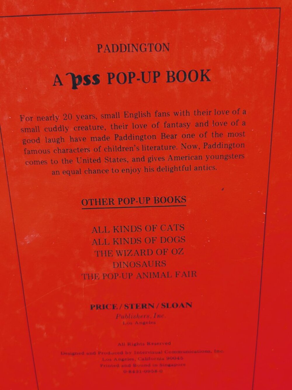 Vintage Paddington's Pop-Up Book Michael Bond Hardcover - Picture 8 of 9